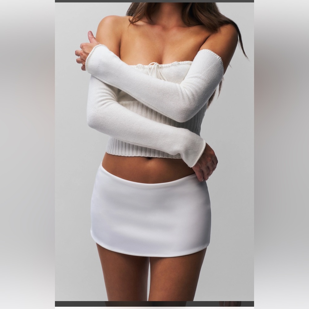 Danielle Guizio White Mini Skirt